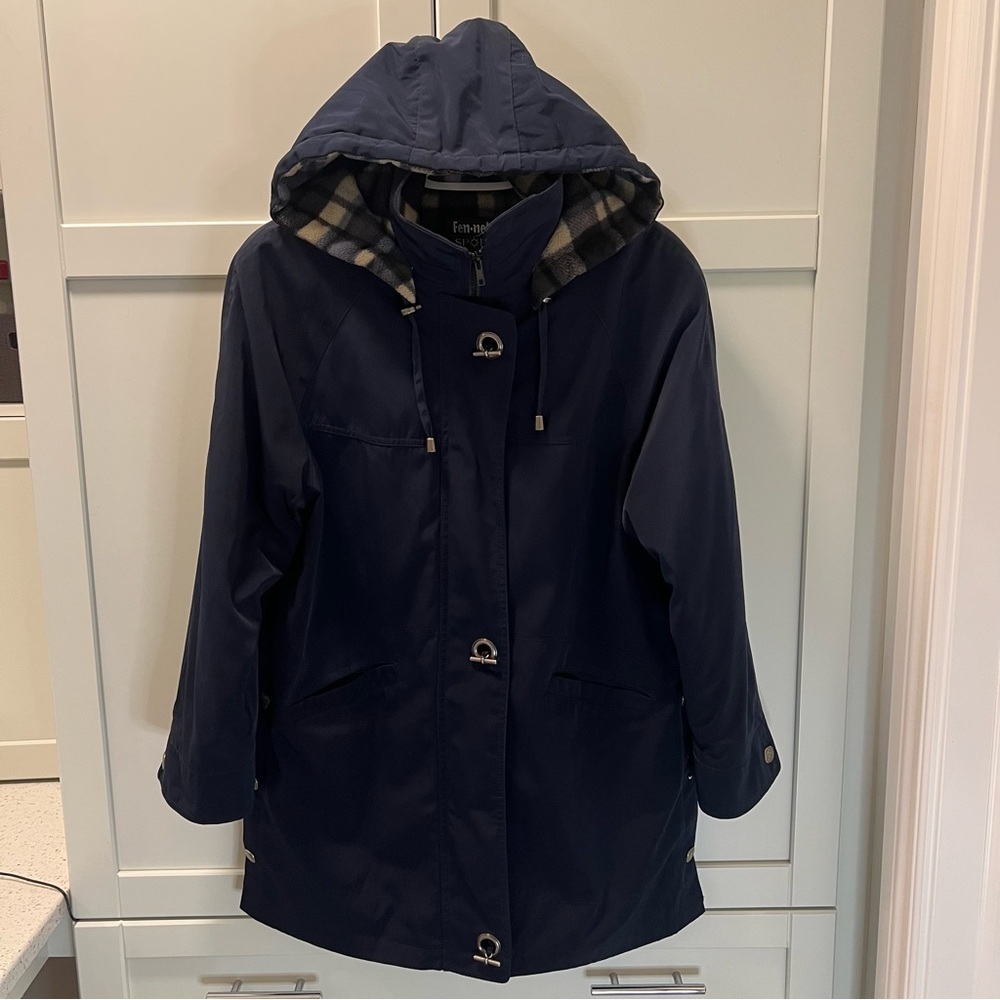 Vintage FENNELLI SPORT Layered Jacket - Removable Lining and Hood Size 5/6